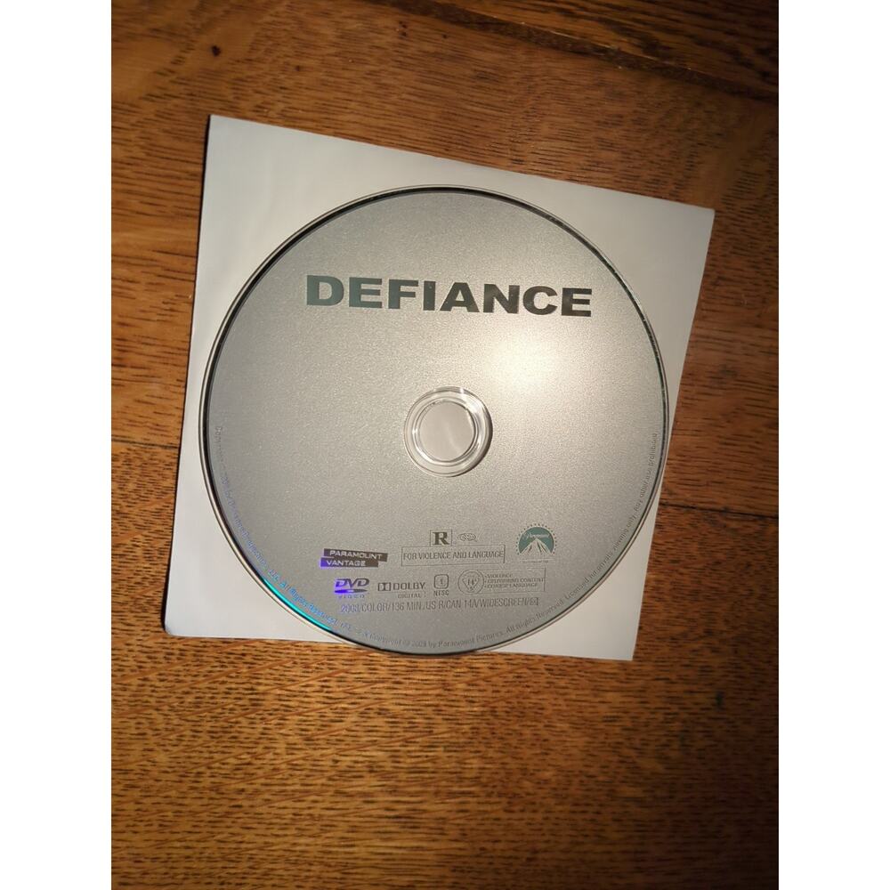 Defiance (DVD, 2008) Disc Only